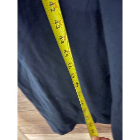 Wayward Fancies Eshakti size 6X 36 w plus long dress embroidered comfy navy blue - Picture 3 of 10